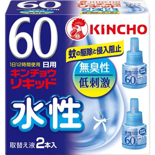 水性キンチョウリキッド60日無香料 取替え2P　×30個セット