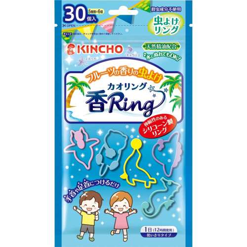 大日本除蟲菊　虫よけカオリングＶ　フルーツの香り　ブルー　３０個