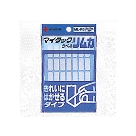 マイタックラベルリムカ　裏粘着剤付　白無地１０シート入　ＭＬＲ６