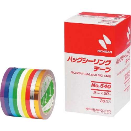 ニチバン　バックシーリングテープ　白色　９ｍｍＸ５０　540W　２０巻