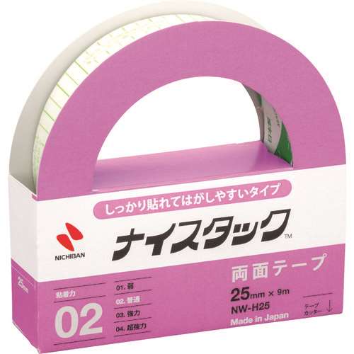 ■ニチバン　両面テープ　ナイスタックしっかり貼れて剥がしやすいタイプＮＷ‐Ｈ２５　２５ｍｍＸ９ｍ NWH25