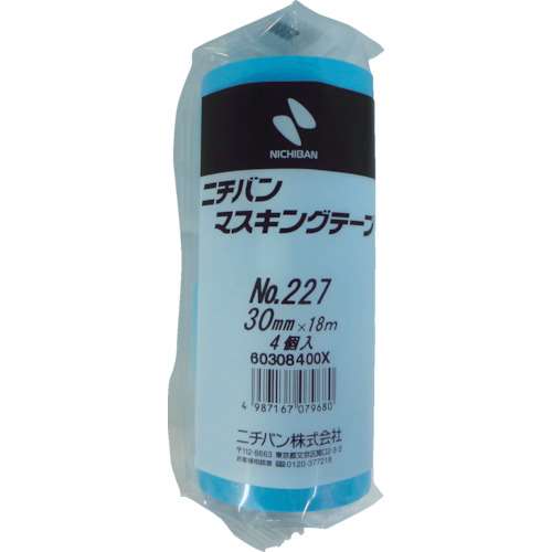 ■ニチバン　マスキングテープ　Ｎｏ．２２７Ｈ　３０ｍｍ×１８ｍ　１パック４巻227H30