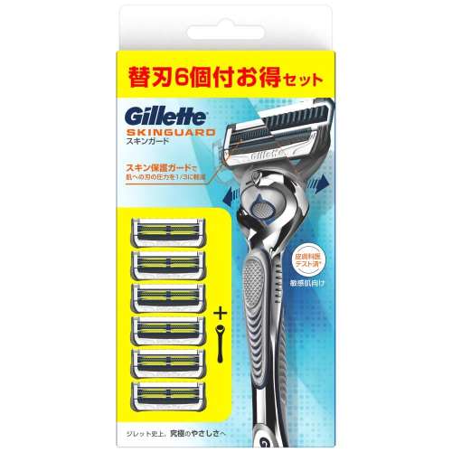 P&G スキンガードフレックスボールマニュアル５Ｂホルダー付 本体1個 替刃6個付