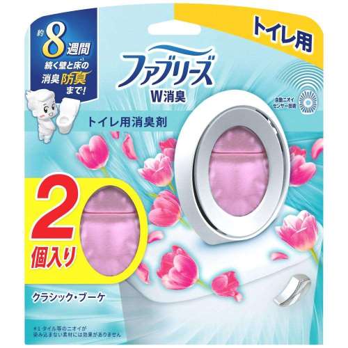 P&G　ファブリーズＷ消臭　トイレ用クラシック・ブーケ ６．３ｍｌ ×２Ｐ