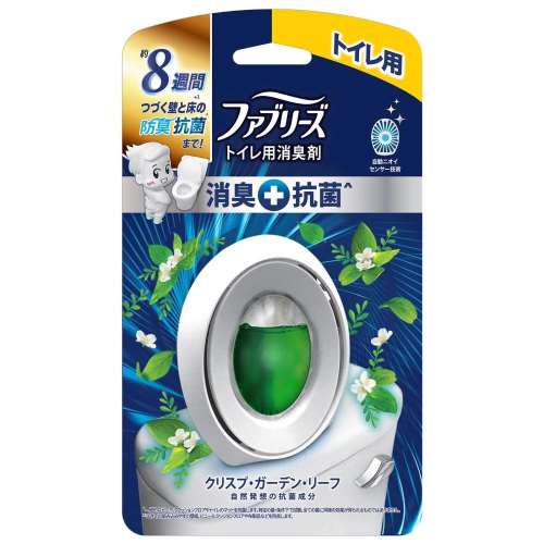 P&G ファブリーズＷ消臭 トイレ用消臭剤＋抗菌 クリスプ・ガーデン・リーフ 6.3mL