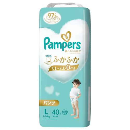 P&G パンパース 肌へのいちばんパンツ スーパージャンボ Ｌ 40枚