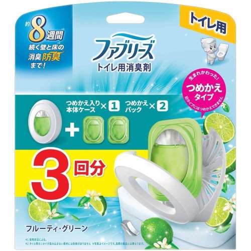 プロクター・アンド・ギャンブル・ジャパン　ファブリーズトイレ用　グリーン本体＆替２Ｐ