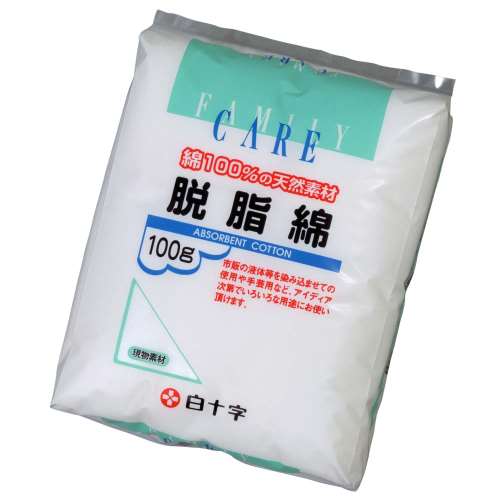 白十字 ＦＣ脱脂綿 100g