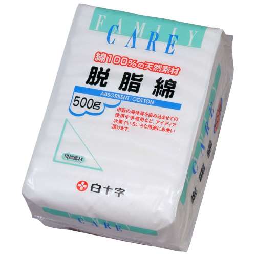 白十字 ＦＣ脱脂綿 500g