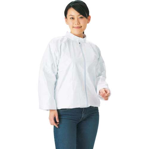 ■トラスコ中山(TRUSCO)　タイベック製作業服　立て襟ジャンパー　ＸＬサイズ　DPM-202　XL
