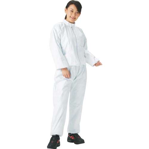 ■トラスコ中山(TRUSCO)　タイベック製作業服　立て襟ツーピース　ＸＸＬサイズ　DPM-502　XXL
