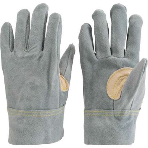 ■トラスコ中山(TRUSCO)　オイル加工革手袋　当て付　フリーサイズ　TYK107BHL