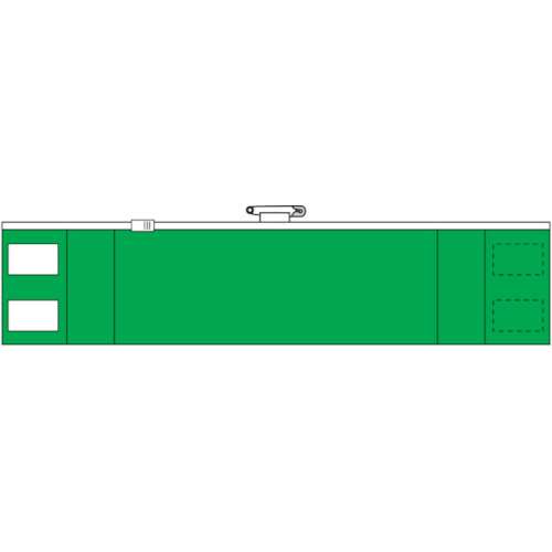 ■トラスコ中山(TRUSCO)　ファスナー付腕章　緑　T-84841A