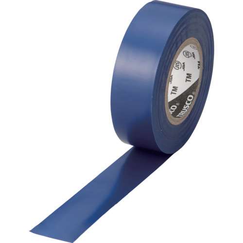 ■トラスコ中山(TRUSCO)　脱鉛タイプ　ビニールテープ　１９Ｘ１０ｍ　ブルー　１巻　TM1910B-1P