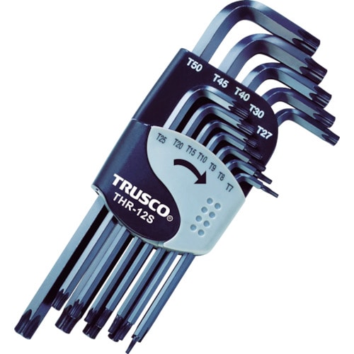 ■トラスコ中山(TRUSCO)　ヘックスローブレンチセット　１２本入  THR-12S