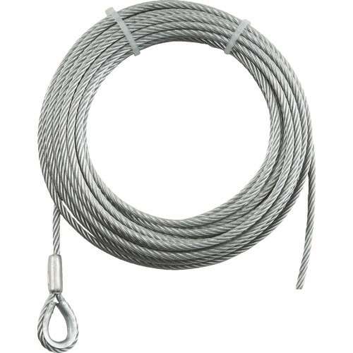 ■トラスコ中山(TRUSCO)　手動ウインチ用ワイヤーΦ４Ｘ１０ｍ用（シンブル入ロック加工）　WWS4-10