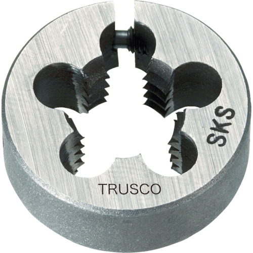 ■トラスコ中山(TRUSCO)　丸ダイス　３８径　Ｍ１４×２．０　（ＳＫＳ）  T38D-14X2.0