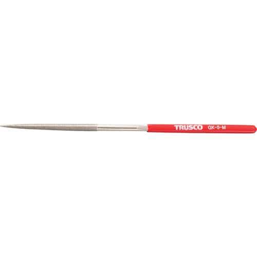 ■トラスコ中山(TRUSCO)　ダイヤモンドヤスリ　鉄工用　５本組　丸　GK-5-M