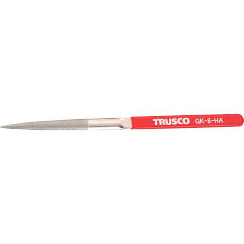 ■トラスコ中山(TRUSCO)　ダイヤモンドヤスリ　鉄工用　８本組　半丸　GK-8-HA