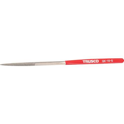 ■トラスコ中山(TRUSCO)　ダイヤモンドヤスリ　鉄工用　１０本組　三角　GK-10-S