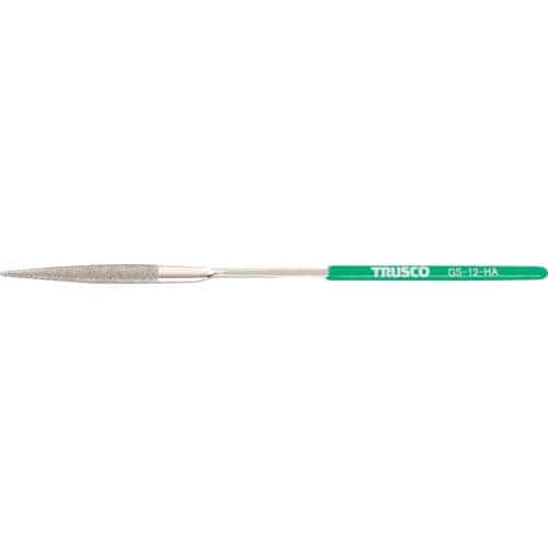 ■トラスコ中山(TRUSCO)　ダイヤモンドヤスリ　精密用　１２本組　半丸　GS-12-HA