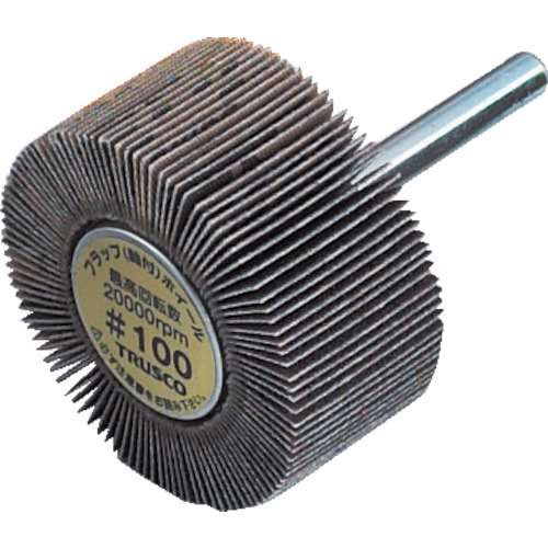 ■トラスコ中山(TRUSCO)　フラップホイール　外径３０Ｘ幅２５Ｘ軸径６　５個入　６０♯　UF3025　60