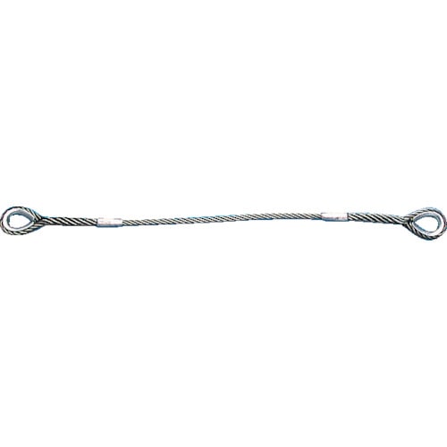 ■トラスコ中山(TRUSCO)　Ｗスリング　Ｅタイプ　両端シンブル入り　１２ｍｍＸ２．５ｍ　GRE-12S2.5