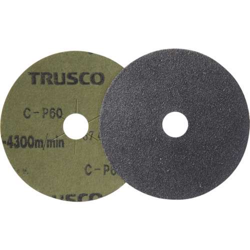 ■トラスコ中山(TRUSCO)　ディスクペーパー４型　Φ１００Ｘ１５．９　＃６０　１０枚入　TG4-60