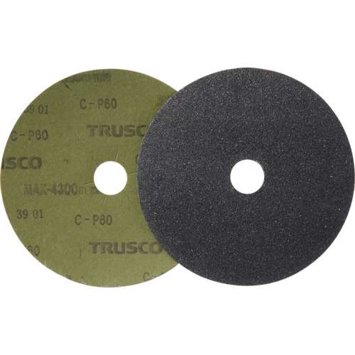 ■トラスコ中山(TRUSCO)　ディスクペーパー６型　Φ１５０Ｘ２２．２　＃６０　１０枚入　TG6-60