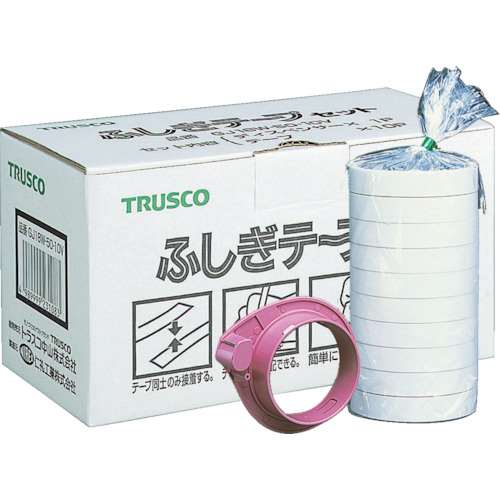 ■トラスコ中山(TRUSCO)　ふしぎテープ　幅１８ｍｍＸ長さ５０ｍ　１０巻入　GJ18W-50-10V