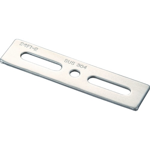 ■トラスコ中山(TRUSCO)　ジョイント金具２４型フラットクローム寸法１００穴数３  TK24-F2C