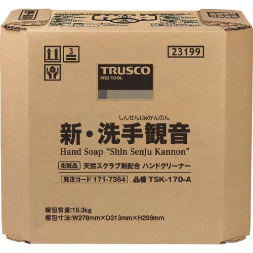 ■ＴＲＵＳＣＯ　ハンドソープ　新・洗手観音　１７．０ｋｇ　バックインボックス TSK170A