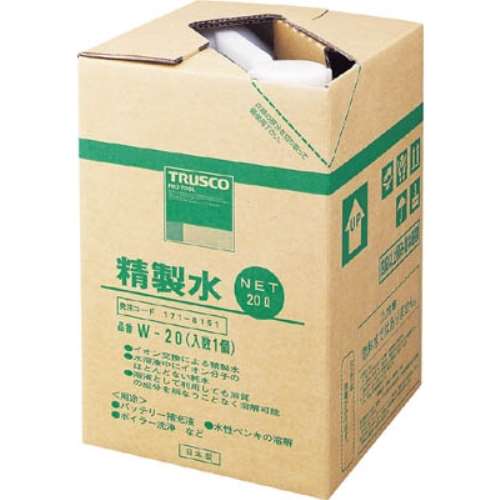 ■トラスコ中山(TRUSCO)　精製水　２０Ｌ  W-20