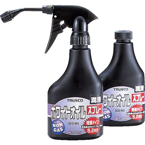 ■トラスコ中山(TRUSCO)　αホワイトオイルノンガスタイプ　替ボトル　３５０ｍｌ　ECO-WO-C