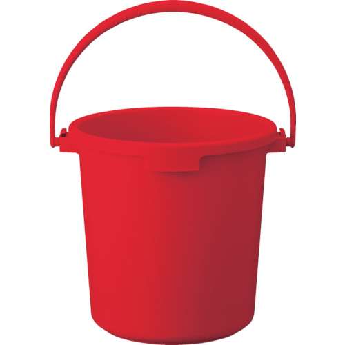 ■トラスコ中山(TRUSCO)　ＰＰカラーバケツ　２２Ｌ　赤　TPPB-22-R