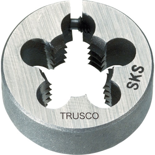 ■トラスコ中山(TRUSCO)　丸ダイス　２５径　ユニファイねじ　１／４ＵＮＣ２０　（ＳＫＳ）　T25D-1/4UNC20