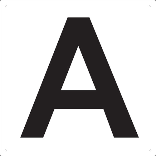 ■トラスコ中山(TRUSCO)　表示板　アルファベット「Ａ」　４２０Ｘ４２０　TAEH-A