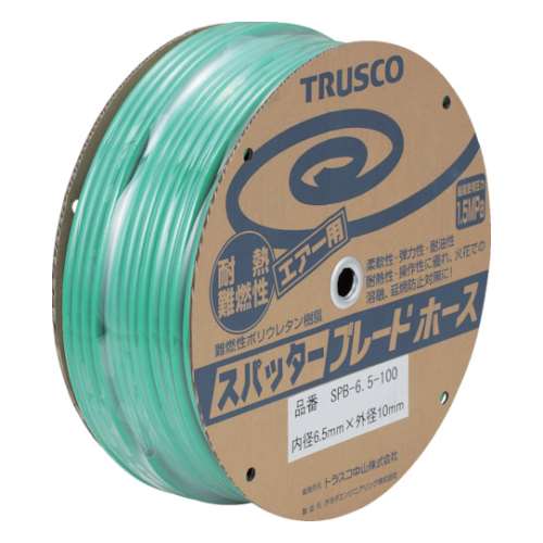 ■トラスコ中山(TRUSCO)　スパッタブレードチューブ　６．５Ｘ１０ｍｍ　１００ｍ　ドラム巻　SPB-6.5-100