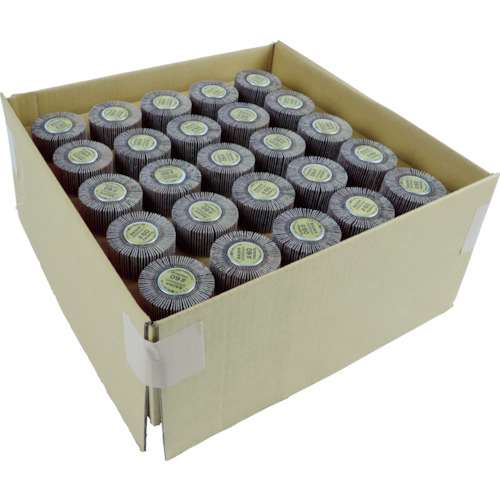 ■トラスコ中山(TRUSCO)　フラップホイル外径Φ５０×厚み２５×軸径６　６０＃　５０個入　UF5025-60-50P