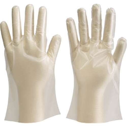 ■トラスコ中山(TRUSCO)　ポリエチレン製使い捨て手袋　Ｍサイズ　DPM-1833