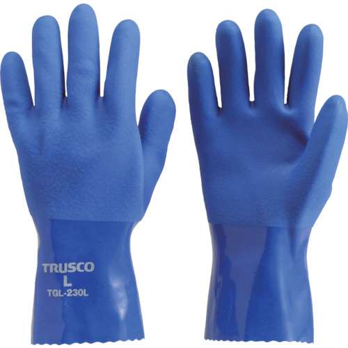 ■トラスコ中山(TRUSCO)　耐油ビニール手袋　Ｌサイズ　TGL-230L