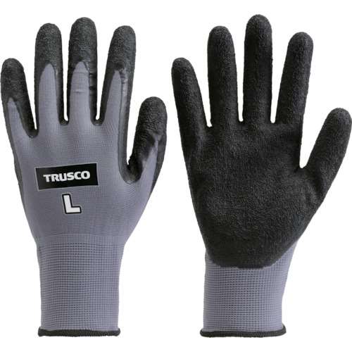 ■トラスコ中山(TRUSCO)　グリップフィット手袋　天然ゴム　Ｓサイズ　TGL-250S