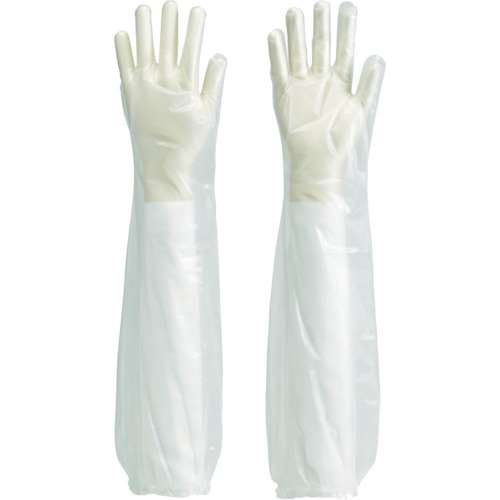 ■トラスコ中山(TRUSCO)　使い捨てポリエチレンロング手袋　３０枚入　TPL60