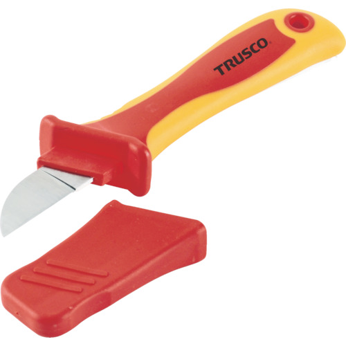 ■トラスコ中山(TRUSCO)　絶縁電工ナイフ（ストレート刃タイプ）　２００ｍｍ　TZEN200S