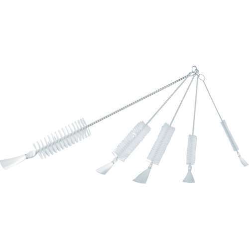 ■トラスコ中山(TRUSCO)　理化学ブラシ　注射器用　ナイロン毛　ステンレス柄１０ｃｃ用　TBSS10N