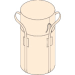 ■トラスコ中山(TRUSCO)　コンテナバック１型　外径１１００ｍｍＸ高さ１０６０ｍｍ　排出口なし　TFC-1R