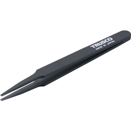 ■トラスコ中山(TRUSCO)　プラスチック製ピンセット　１２０ｍｍ　先丸型  TPP-231