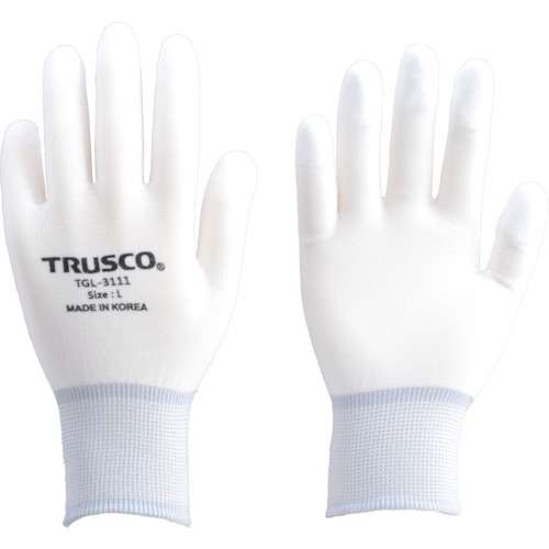 ■トラスコ中山(TRUSCO)　ナイロン手袋ＰＵ指先コート（１０双入）　Ｍ　TGL311110PM