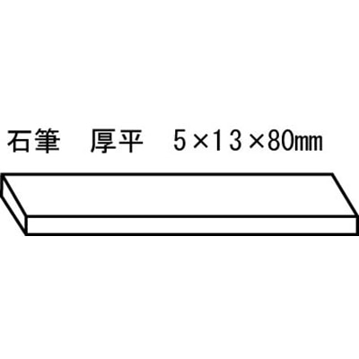 トラスコ中山(TRUSCO)　石筆パック入　厚平　P-SK60