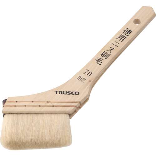 ■トラスコ中山(TRUSCO)　徳用ニス刷毛木柄　３０号  TPB-428  (70MM)